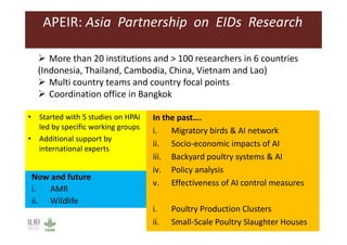 A decade of EcoHealth One Health in Southeast Asia: An inventory on selected initiatives, experiences and lessons learned