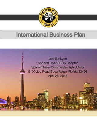 DECA International Business Plan | PDF