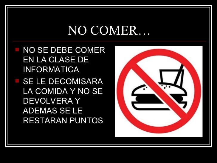 Porque No Comer En El Salon De Clases Variaciones Clase
