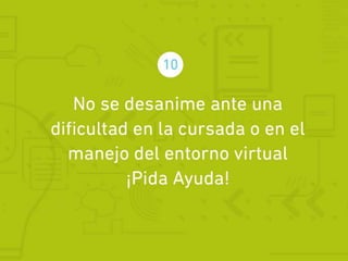Decálogo del buen estudiante virtual