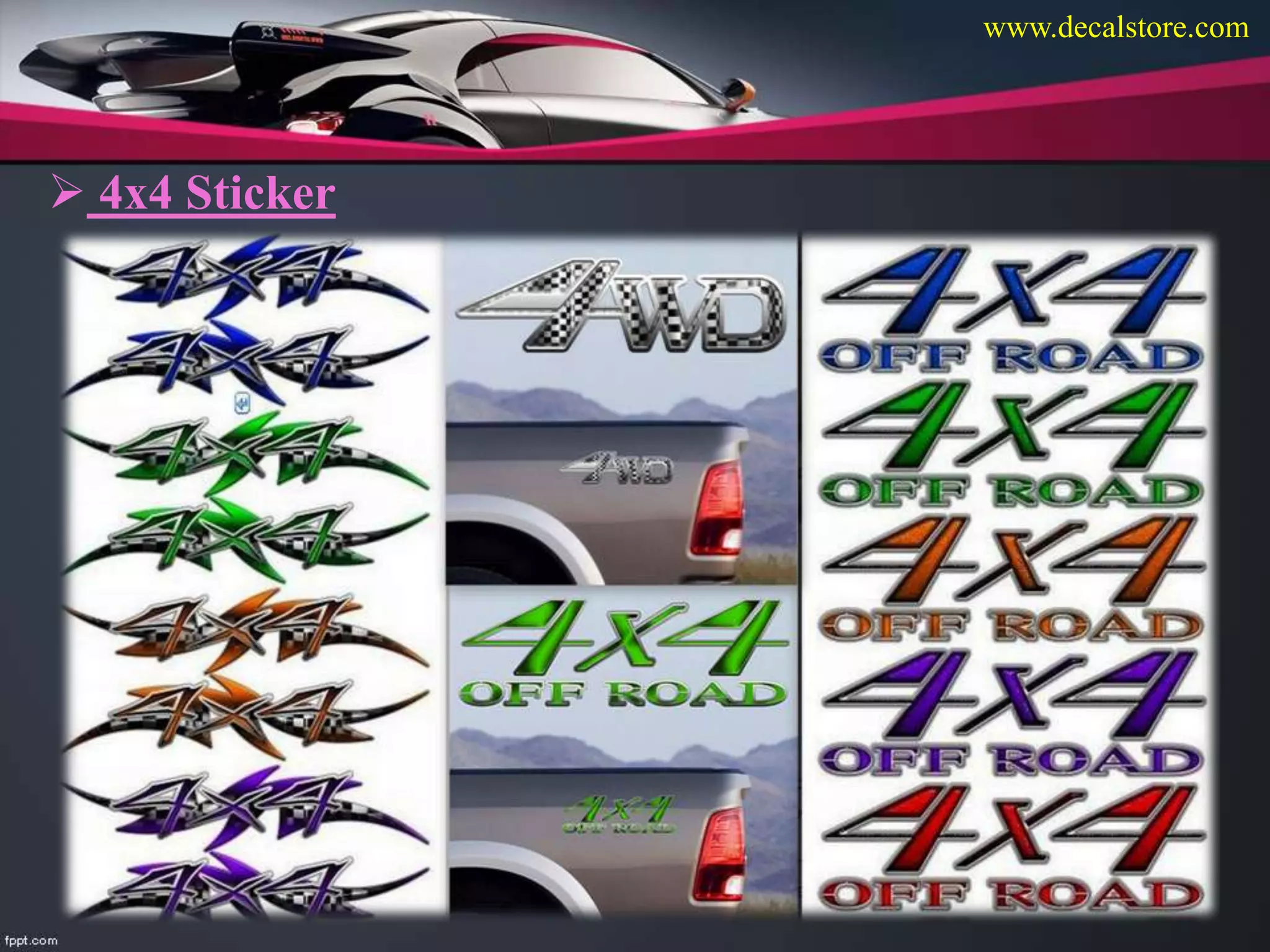  4x4 Sticker
www.decalstore.com
 