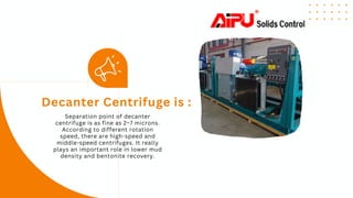 Decanter Centrifuges | PPTX