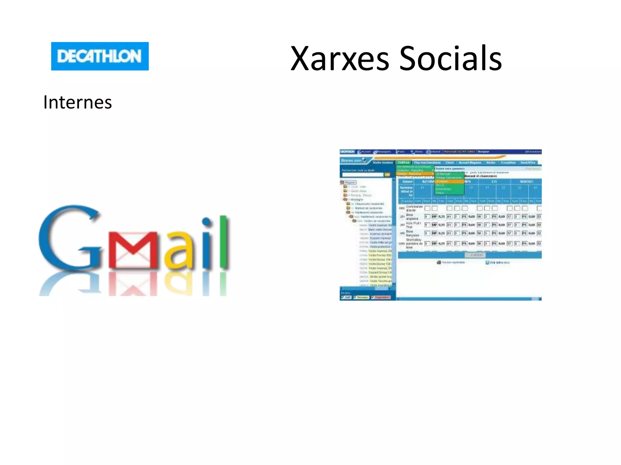 Xarxes Socials
Internes
 