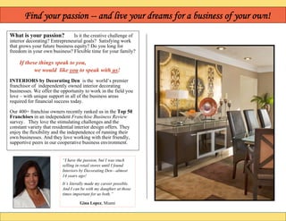 DecDen Franchise Opportunity