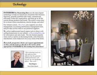 DecDen Franchise Opportunity