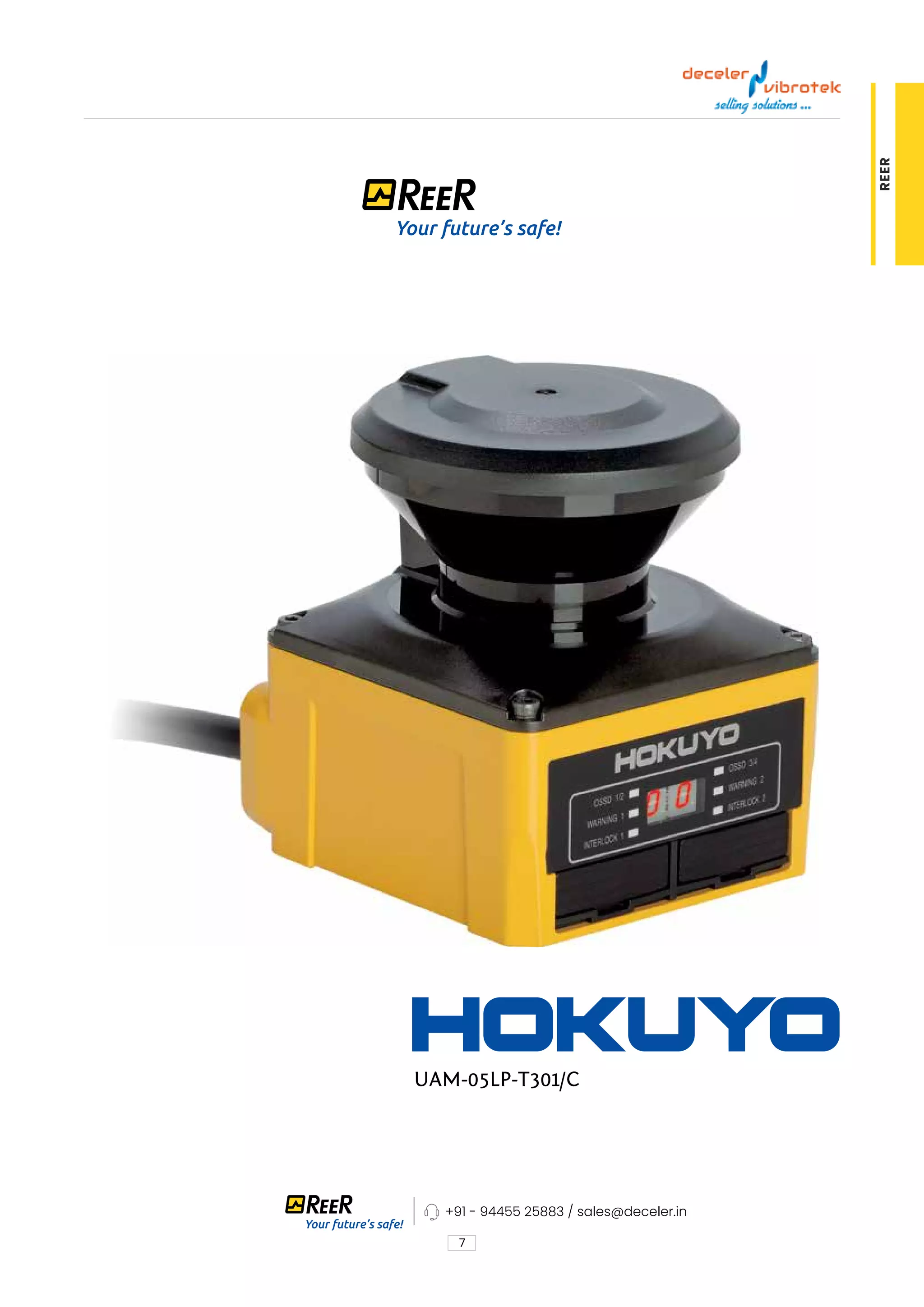 7
+91 - 94455 25883 / sales@deceler.in
REER
UAM-05LP-T301/C
 
