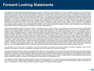 Whitestone REIT Investor Presentation December 2017 | PDF