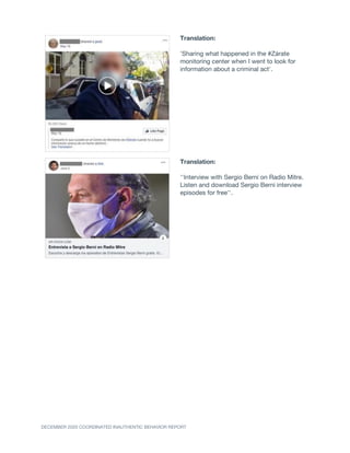 Facebook CIB report - December 2020