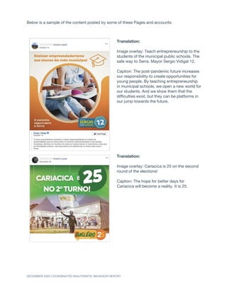 Facebook CIB report - December 2020