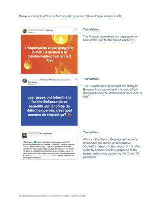 Facebook CIB report - December 2020