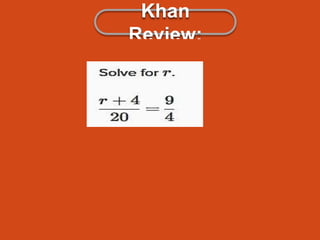 Khan 
Review: 
 