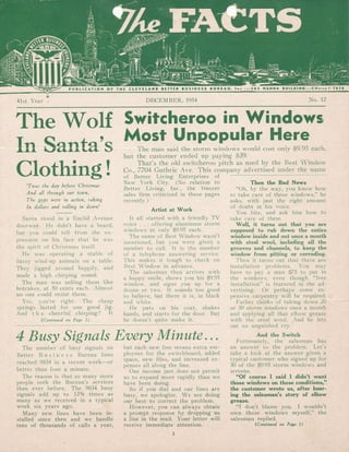 BBB Cleveland December 1954 Newsletter