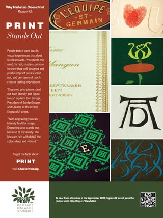 P R I N T
Stands Out
  ! 
 $$ !
  $!  % !
#

 ' % 
$!#  !  (
 !! 
  ! !
  