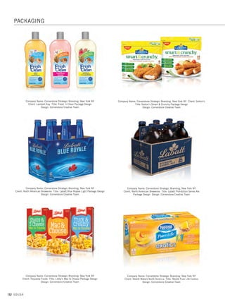 150 GDUSA
Company Name: Carol Sullivan Design, Lawrenceville NJ Client: Kilwins
Chocolates Franchise, Inc. Title: Kilwins Easter Cream-Eggs Packaging
Art Director: Ron Brunette Designer: Carol Sullivan Illustrator: Carol Sullivan
Company Name: CBX, New York NY Client: The Art of Shaving Title: Lexington
Razor Art Directors: Allison Koller, Vinny Rega Designer: Tim Bayon
Company Name: Chad Michael Studio, Dallas TX Client: Theory 11 and The
NoMad Hotel NYC Title: NoMad Luxury Playing Cards Art Director: Chad Michael
Designer: Chad Michael Photographer: Theory 11 Printer: Studio On Fire
Company Name: CBX, New York NY Client: Dr Pepper Snapple Group
Title: 7UP EDM LTO Art Directors: Allison Koller, Adrienne Muken
Designer: Tristan Perez
Company Name: CBX, New York NY Client: TOMY Title: The First Years
Art Director: Joanne Campo
Company Name: Chad Michael Studio, Dallas TX Client: Old Standard Moonshine
Title: Old Town Distilling Co. Art Director: Chad Michael Designer: Chad Michael
Photographer: Rusty Hill Printer: Pan Ector
PACKAGING
13. packaging_17.1. Self Promo Impo 12/2/15 11:10 AM Page 150
 