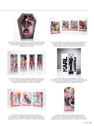 Company Name: Ideas That Kick, Minneapolis MN Client: Dr. Comfort/Rejuva
Title: Compression Hosiery Packaging Art Director: Stefan Hartung
Designer: Kate Carlson
Company Name: Ionic, Cincinnati OH Client: Nehemiah Manufacturing
Title: Kandoo Packaging Art Director: Mike Ballard Designer: Dick Close
Production Director: Ann Patrick Production Artist: David Gray
Company Name: kelley | fortuno marketing design, Ridgefield CT
Client: Debra Hayes Title: Zest D Limoncello Label Art Director: Susan Kelley
Designer: Susan Kelley Photographer: Susan Kelley
Company Name: Integrated Marketing Services, Princeton NJ Client: Wee Cuisine
Title: Wee Cuisine Packaging Art Director: Heather Muller
Company Name: Jansy Packaging, Chicago IL Client: LG Electronics
Title: LG TONE Pro 2 (HBS-760) Retail Packaging Creative Director: Joe Ridler
Art Director: Joe Ridler Production Designers: Nicole Meehling, Darrell Streeter
Program Director: Kristin Swanson Structure Designers: Bliss Buter-Thompson,
Chris Hudson, Hyeryun Nam
Company Name: Kiwi Creative, Berea OH Client: Shadow Mountain Records
Title: Jenny Oaks Baker: Classic - The Rock Album Art Director: Jen Lombardi
Designer: Jamie Meggas
GDUSA 161
13. packaging_17.1. Self Promo Impo 12/2/15 11:17 AM Page 161
 