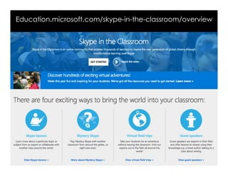 Education.microsoft.com/skype-in-the-classroom/overview
 