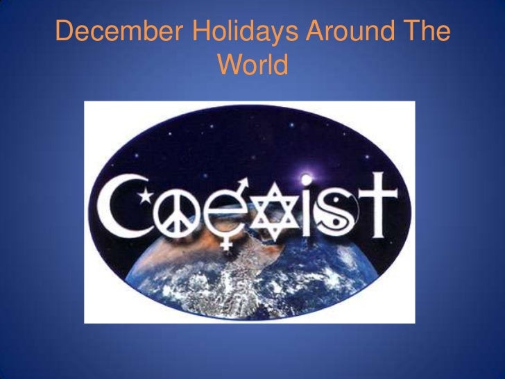 December Holidays Around the World PowerPoint