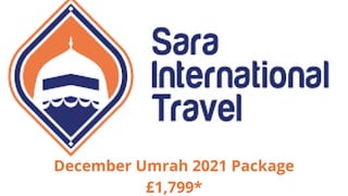 December Umrah 2021 Package
£1,799*
 