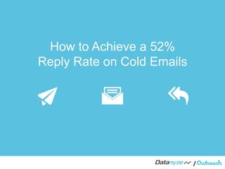 How to Achieve a 52%
Reply Rate on Cold Emails
/"
 