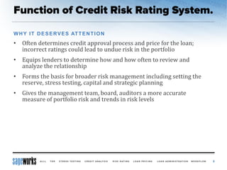 Risk Rating Improvements for the ALLL in Banks and Credit Unions | PDF