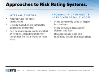 Risk Rating Improvements for the ALLL in Banks and Credit Unions | PDF