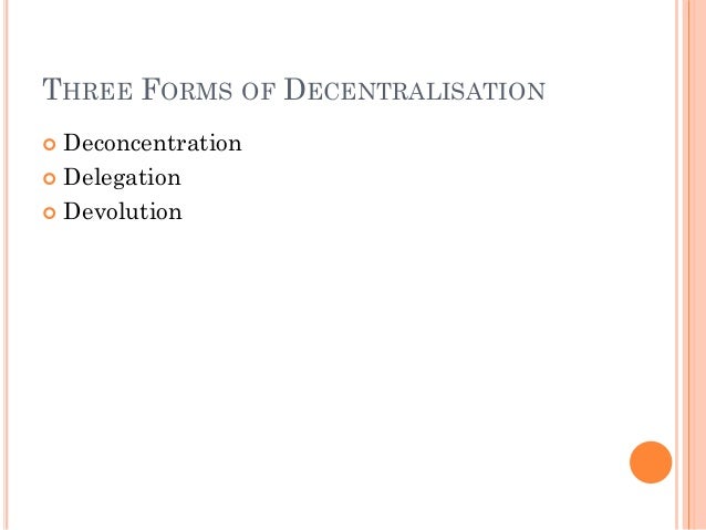 Decentralisation et deconcentration dissertation