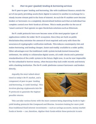 Decentralised Finance (De-Fi): Is this the future of finance? | PDF