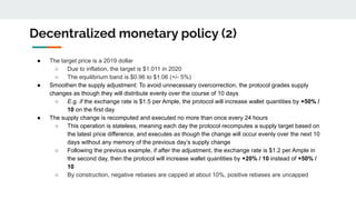 Decentralised monetary policy by Yulin Liu