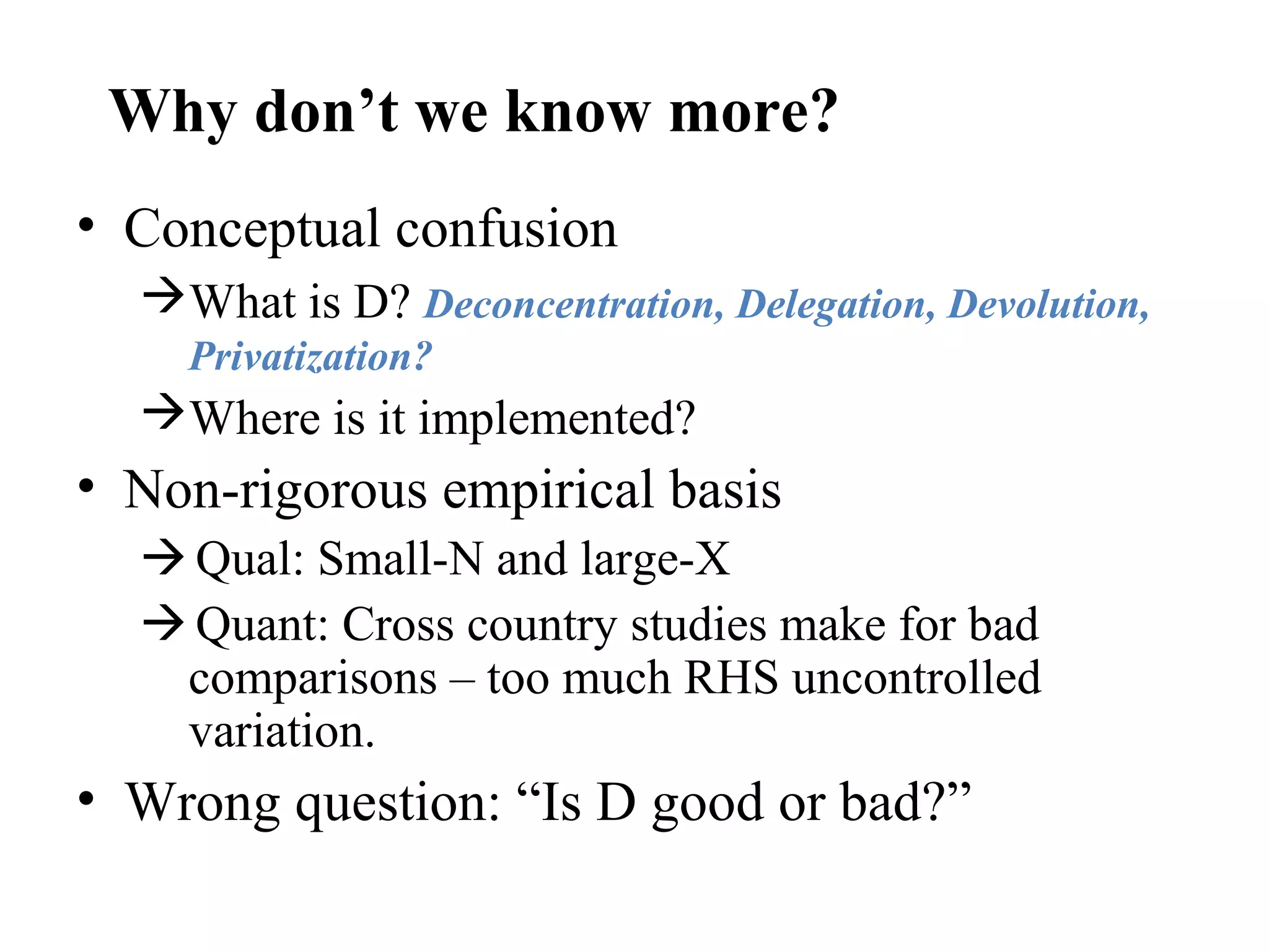 Decentralization and popular democracy - governance from below in ...