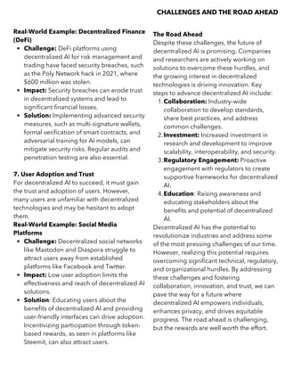 Decentralized AI - An Innovative approach to AI Challenges | PDF