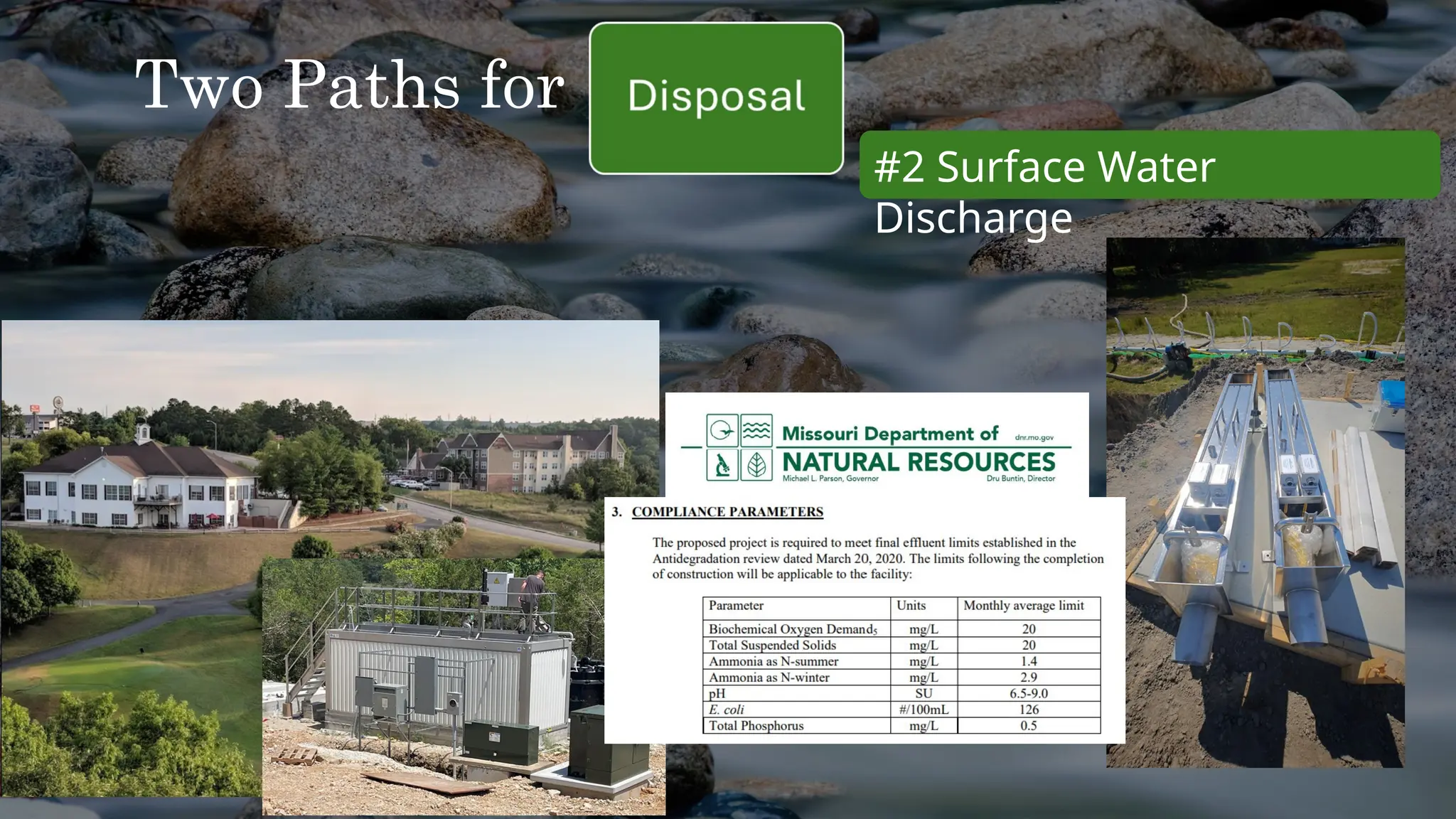 Two Paths for
#2 Surface Water
Discharge
 