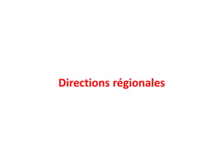 Directions régionales
 