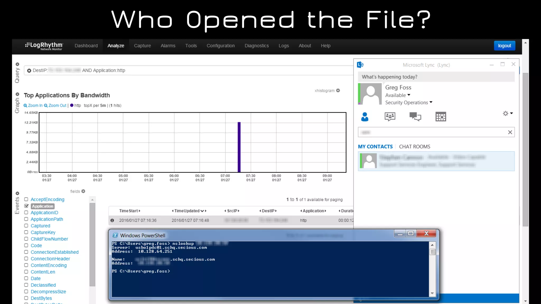 Who Opened the File?
 