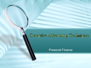 Personal Finance
 