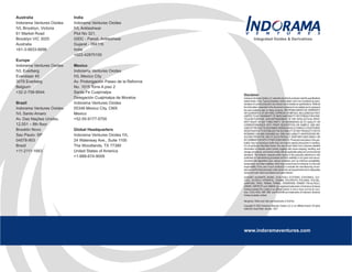 Australia
Indorama Ventures Oxides
IVL Brooklyn, Victoria
61 Market Road
Brooklyn VIC 3025
Australia
+61-3-9933-6696
Europe
Indorama Ventures Oxides
IVL Everberg
Everslaan 45
3078 Everberg
Belgium
+32-2-758-9544
Brazil
Indorama Ventures Oxides
IVL Santo Amaro
Av. Das Nações Unidas,
12,551 – 8th floor
Brooklin Novo
Sao Paulo- SP
04578-903
Brazil
+11-2111-1683
Disclaimer
IndoramaVenturesOxidesLLCwarrantsonlythatitsproductsmeetthespecifications
stated herein, if any.Typical properties, where stated, are to be considered as repre-
sentative of current production and should not be treated as specifications. While all
the information presented in this document is believed to be reliable and to represent
the best available data on these products, INDORAMA MAKES NO WARRANTY
OR GUARANTEE OFANYKIND, EXPRESS OR IMPLIED, INCLUDING BUTNOT
LIMITEDTOANYWARRANTYOFMERCHANTABILITYORFITNESSFORAPAR-
TICULAR PURPOSE, NON-INFRINGEMENT OF ANY INTELLECTUAL PROP-
ERTY RIGHT OF ANY THIRD PARTY, OR WARRANTIES AS TO QUALITY OR
CORRESPONDENCE WITH PRIOR DESCRIPTION OR SAMPLE, AND ANY
USEROFPRODUCTSDESCRIBEDHEREINSHOULDCONDUCTASUFFICIENT
INVESTIGATIONTO ESTABLISHTHE SUITABILITYOFANYPRODUCTFOR ITS
INTENDED USE AND ASSUMES ALL RISK AND LIABILITY WHATSOEVER RE-
SULTING FROM THE USE OF SUCH PRODUCT, WHETHER USED SINGLY OR
IN COMBINATION WITH OTHER SUBSTANCES. Product(s) described in this pub-
lication may be hazardous and/or toxic and require special precautions in handling.
For all product(s) described herein, the user should obtain from Indorama detailed
information on hazards and/or toxicity, together with proper shipping, handling, and
storage procedures, and should comply with all applicable safety and environmental
standards. The behavior, hazards and/or toxicity of the product(s) referred to in this
publication in manufacturing processes and their suitability in any given end-use en-
vironment are dependent upon various conditions such as chemical compatibility,
temperature, and other variables, which may not be known to Indorama. It is the sole
responsibility of the user of such product(s) to evaluate the manufacturing circum-
stancesandthefinalproduct(s)underactualend-userequirementsandtoadequately
advise and warn future purchasers and users thereof.
ALKADET, ALKANATE, BIONIC, DI-GLYSOLV, ECOTERIC, ETHOXINOL, GLY-
COOL, GLYSOLV, HYDRAPOL, OXAMIN, POLYFROTH, POLYMAX, POLYSIL,
SURFONIC, TERIC, TERMIX, TERMUL, TERSPERSE, TERWET, TRI-GLYSOLV,
UNIDRI, UNIFROTH and UNIMAX are registered trademarks of Indorama Ventures
OxidesAustralia Pty Limited or an affiliate thereof, in one or more, but not all, coun-
tries. COOL-RAD, HBF, RBF, and RADIHIB are trademarks of Indorama Ventures
Oxides Australia Limited.
Neoprene, Teflon and Viton are trademarks of DuPont.
Copyright © 2020 Indorama Ventures Oxides LLC or an affiliate thereof. All rights
reserved. Issue Date: January 2021
India
Indorama Ventures Oxides
IVL Ankleshwar
Plot No 321,
GIDC - Panoli, Ankleshwar
Gujarat - 394116
India
+022-42875100
Mexico
Indorama Ventures Oxides
IVL Mexico City
Av. Prolongación Paseo de la Reforma
No. 1015 Torre A piso 2
Santa Fe Cuajimalpa
Delegación Cuajimalpa de Morelos
Indorama Ventures Oxides
05348 Mexico City, CMX
Mexico
+52-55-9177-5700
Global Headquarters
Indorama Ventures Oxides IVL
24 Waterway Ave., Suite 1100
The Woodlands, TX 77380
United States of America
+1-888-674-9009
Integrated Oxides & Derivatives
www.indoramaventures.com
 