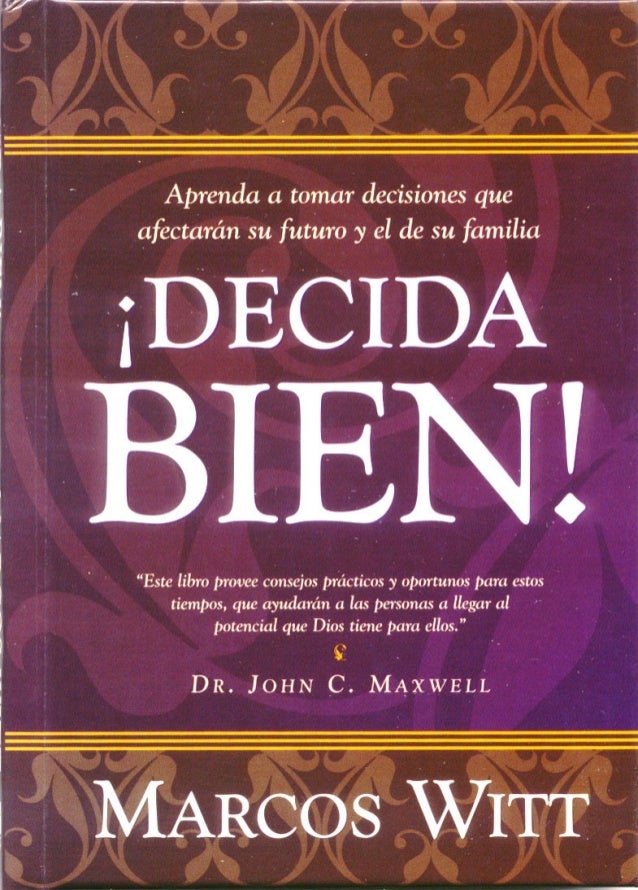 Resultado de imagen para DECIDA BIEN LIBRO