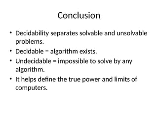 Decidability_With_Conclusion.pptxejenens | PPTX