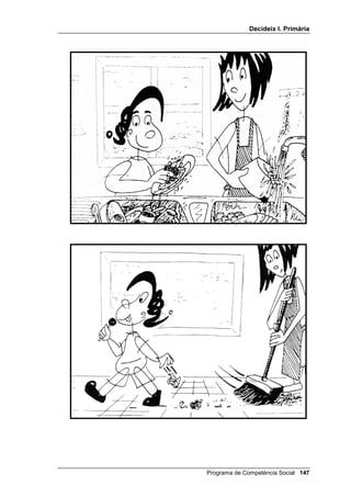 'HFLGHL[ , 3ULPjULD




                                                         /OLoy 



                             -XVW  ,QMXVW

,1752'8,Ï

   Piaget i Kohlberg han estudiat a fons el concepte evolutiu de justícia en
   els nens i nenes i en les persones adultes. En les edats que estem
   tractant, dels 6 als 10 anys, el normal és que el nen i la nena hagin
   superat l’heteronomia (quan el bé i el mal és decidit exclusivament per les
   persones adultes) i estiguin vivint un respecte, encara amb grans dosis
   d’egoisme, a les regles de joc: QR W¶HPSLSR SHUTXq GHVSUpV QR P¶HPSLSLV
   WX D PL. Pot ser que també visqui molt influenciat per les expectatives dels
   seus pares i professors: per ser considerat ER farà allò que els grans
   consideren que està bé.
   En tot cas, té clar que hi ha coses que són injustes i que no s’han de fer:
   o perquè existeix el perill que molestin a un altre i aquest es defensi, o
   perquè són coses que no els semblarien bé als pares i professors. Aquest
   coneixement d’allò que és just i injust és el que intentem usar en aquesta
   lliçó com a criteri per triar la millor solució a un problema, en el moment
   de prendre una decisió.
   Per tal que els quedi clar, pots il·lustrar les teves explicacions amb els
   dibuixos que s’inclouen: ajudar la seva mare a rentar els plats o llençar
   papers a terra perquè ella els reculli.


2%-(7,86

    • Saber distingir entre solucions MXVWHV i solucions LQMXVWHV.
    • Discutir en grup i després exposar a tota la classe una situació
      justa i una altra d’injusta de la vida diària.




                                              Programa de Competència Social 
 