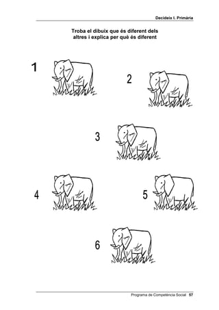 'HFLGHL[ , 3ULPjULD


7URED HO GLEXL[ TXH pV GLIHUHQW GHOV
 DOWUHV L H[SOLFD SHU TXq pV GLIHUHQW




                         Programa de Competència Social 
 