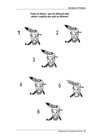 'HFLGHL[ ,, 3ULPjULD


                 7URED HO GLEXL[ TXH pV GLIHUHQW GHOV
                  DOWUHV L H[SOLFD SHU TXq pV GLIHUHQW




 Programa de Competència Social
 