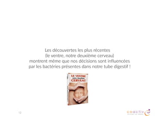 Développer l’intelligence collective,  
passe par développer notre capacité  
à prendre des décisions ENSEMBLE
et à les APPLIQUER efficacement.
12
 