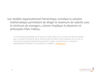DÉCISION	COLLECTIVE	À	PRENDRE	PAR	DECIDER
21
on	se	retrouve	à	quelle	heure	?	
on	dine	à	la	fin	ou	au	milieu	de	l’atelier	?	
on	va	prendre	un	café	à	la	cafétaria	ou	au	2ème	?
« que faut-il pour que tu adhères ? »
 