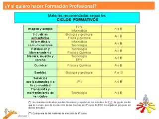¿Y si quiero hacer Formación Profesional?




     decideT
 