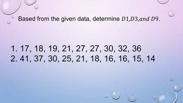 Decile for Ungrouped Data mathematics 10.pptx