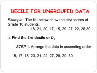 Decile In Statistics Test Example decileforungroupeddata-mov4copy-221112004719-5effba95.pptx