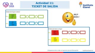 Actividad 11:
TICKET DE SALIDA
 