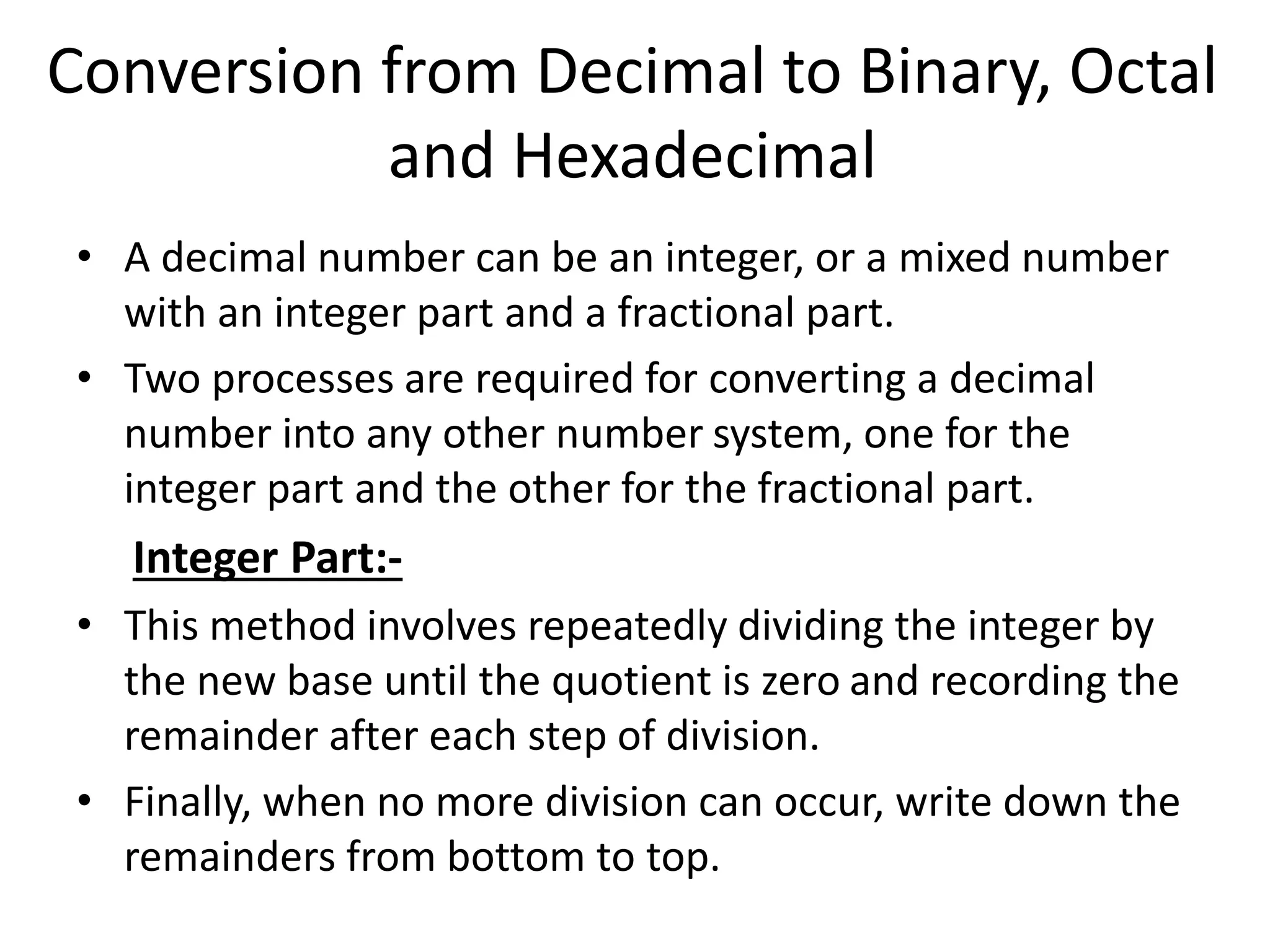 Decimal number system | PPTX