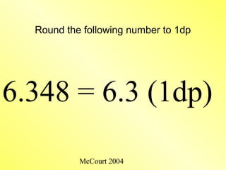 Decimal places | PPT