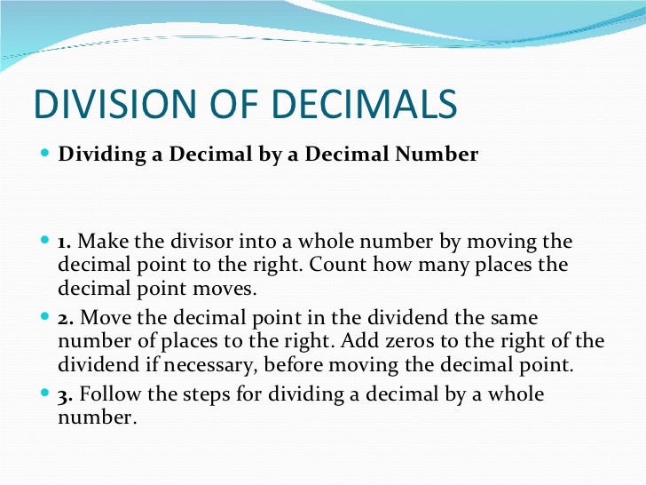 Decimals