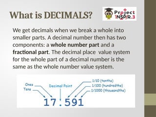 Decimal and your Imagination. Decimal point | PPT